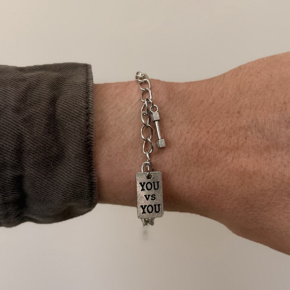 Silver you vs you bracelet